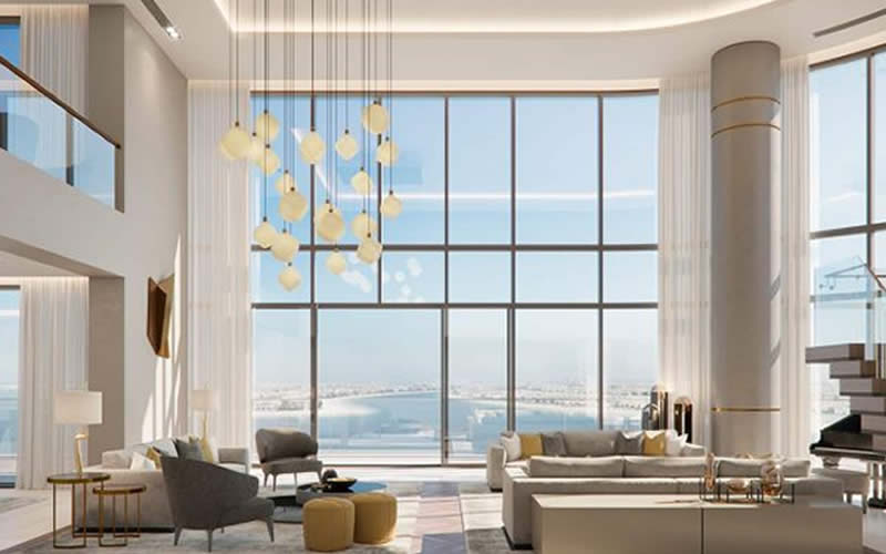 an over looking views in one of the top p 5 penthouses for sale in dubai