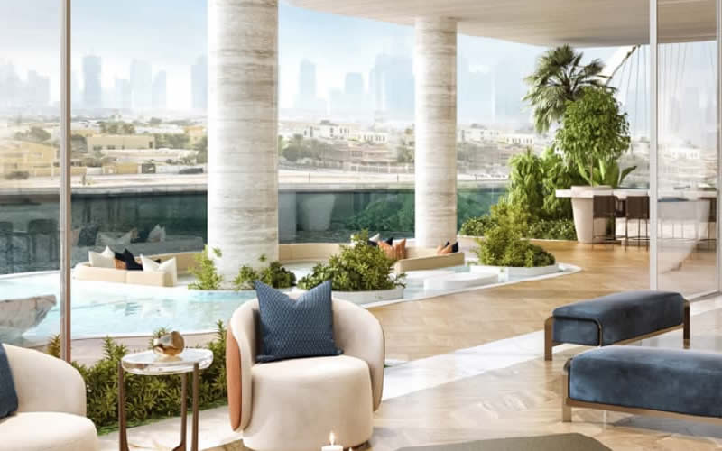 A cozy elegant penthouse in dubai