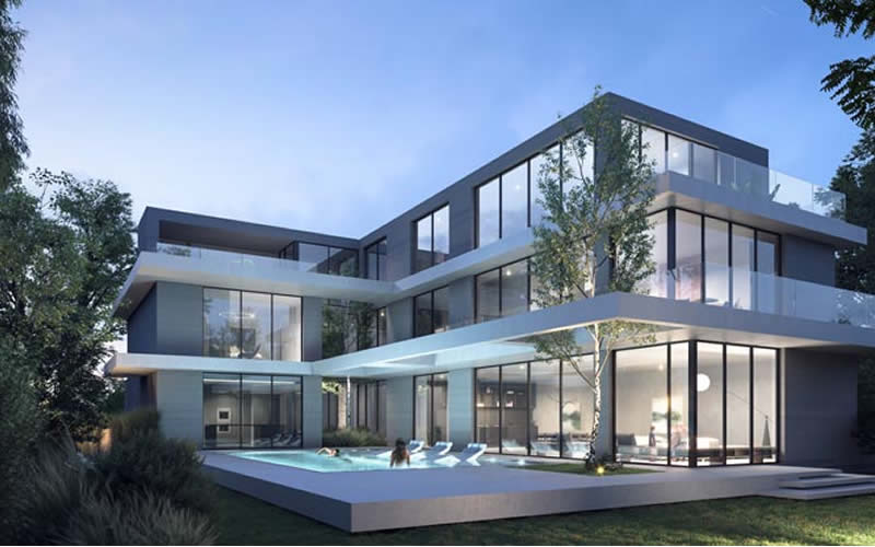 photo of modern villa in marina