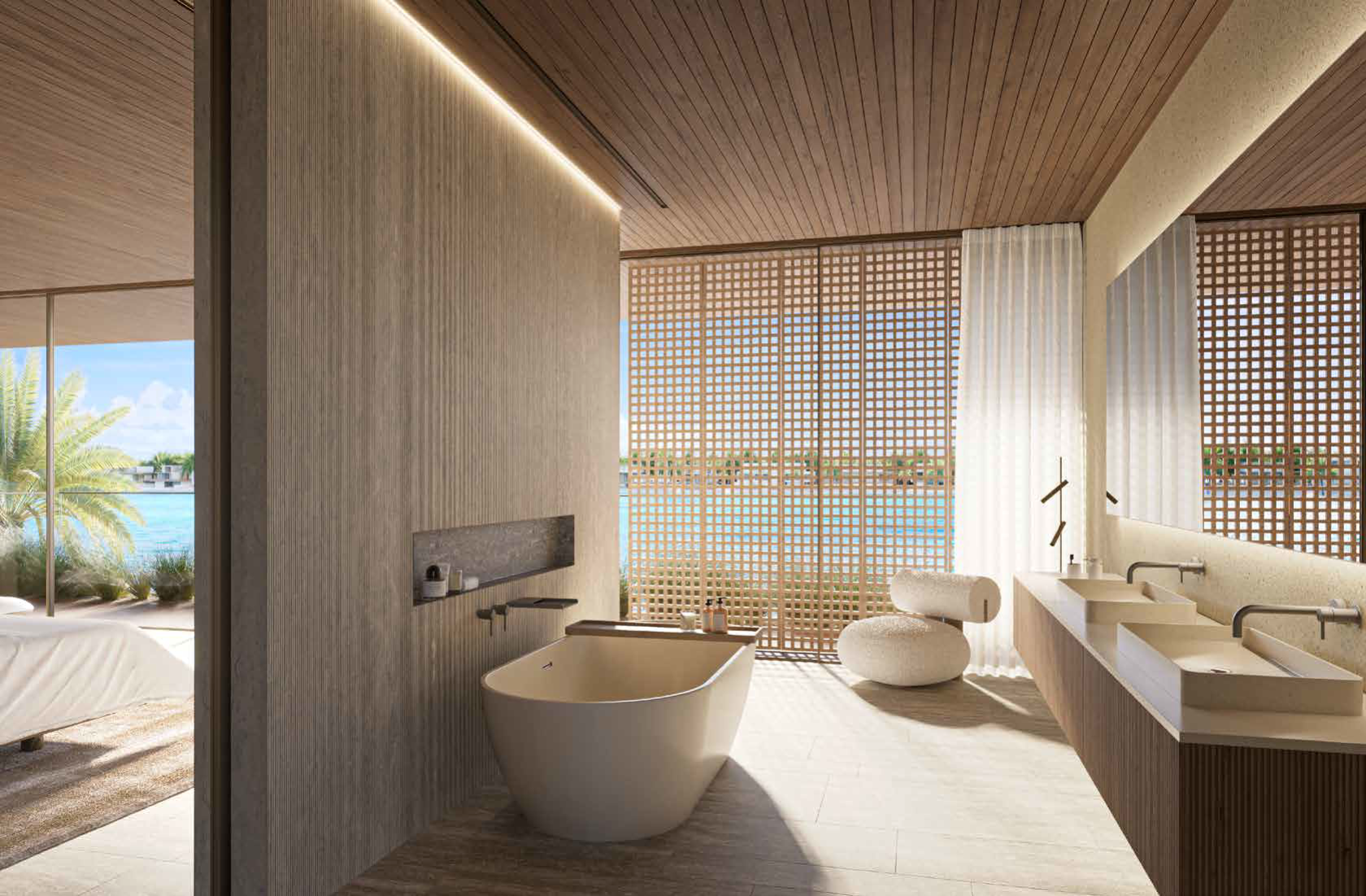 PALM JEBEL ALI CORAL COLLECTION PORCELAIN ROSES