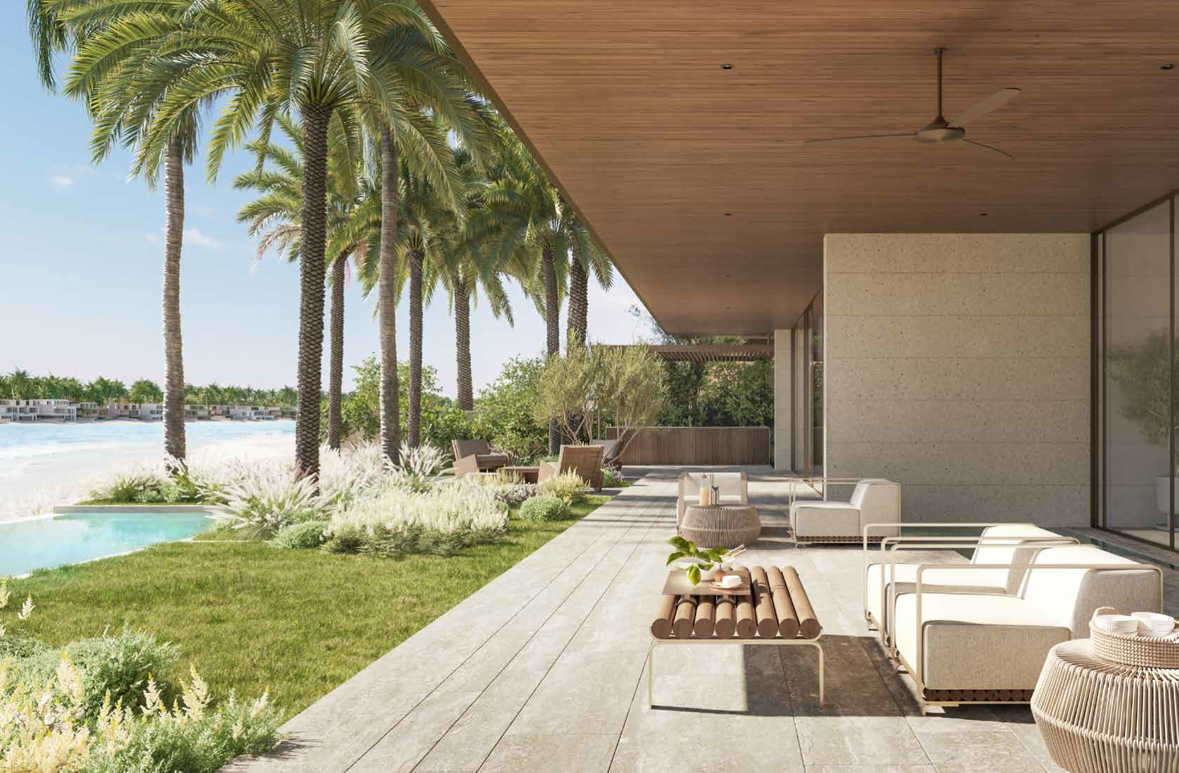 PALM JEBEL ALI CORAL COLLECTION PORCELAIN ROSES