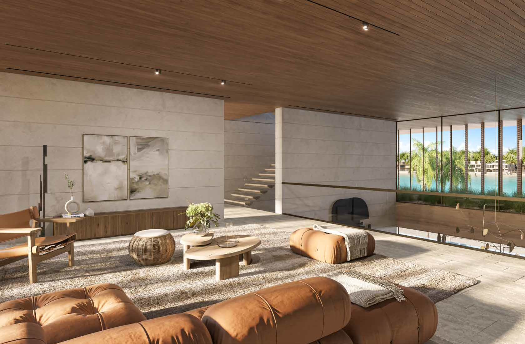 PALM JEBEL ALI CORAL COLLECTION PORCELAIN ROSES